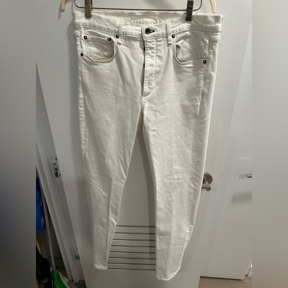 Rag & Bone White Skinny Jeans Modern Fit